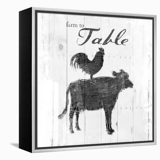 Farm to Chicken & Cow-OnRei-Framed Stretched Canvas
