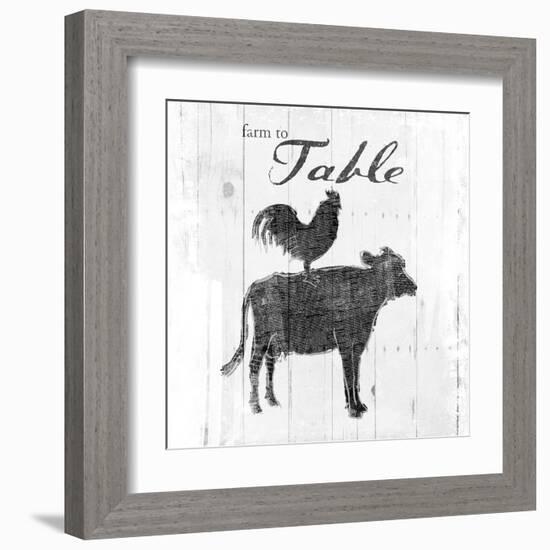 Farm to Chicken & Cow-OnRei-Framed Art Print