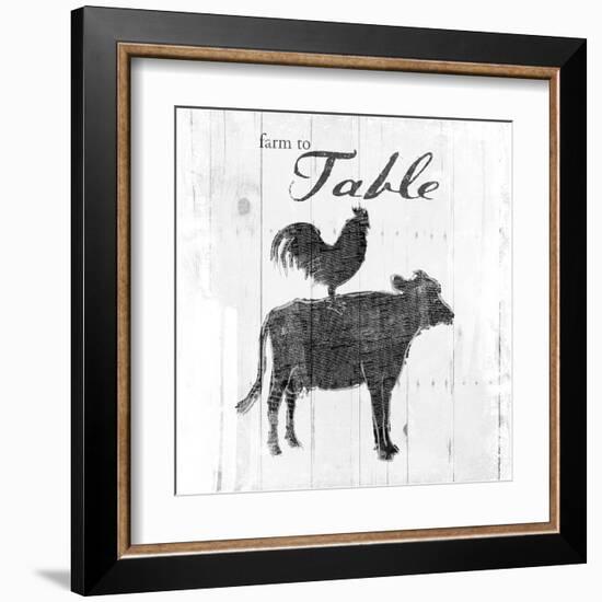 Farm to Chicken & Cow-OnRei-Framed Art Print