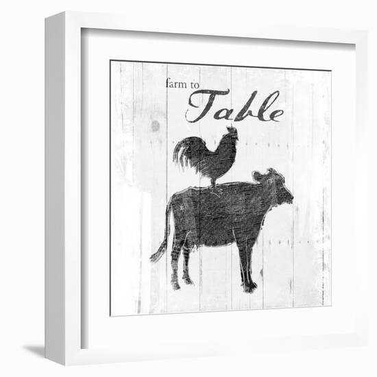 Farm to Chicken & Cow-OnRei-Framed Art Print