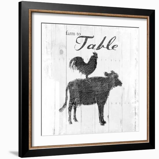 Farm to Chicken & Cow-OnRei-Framed Art Print