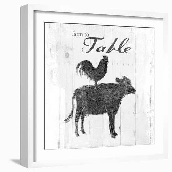 Farm to Chicken & Cow-OnRei-Framed Art Print