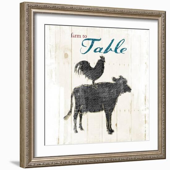 Farm To Chicken Cow-OnRei-Framed Premium Giclee Print