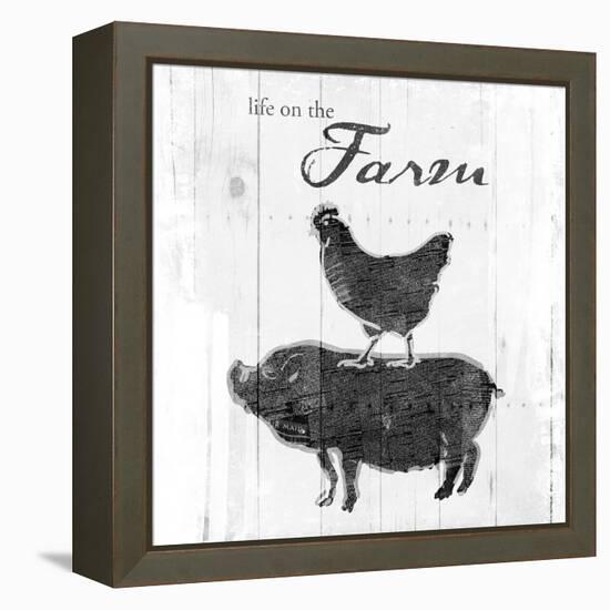 Farm to Chicken & Pig-OnRei-Framed Stretched Canvas