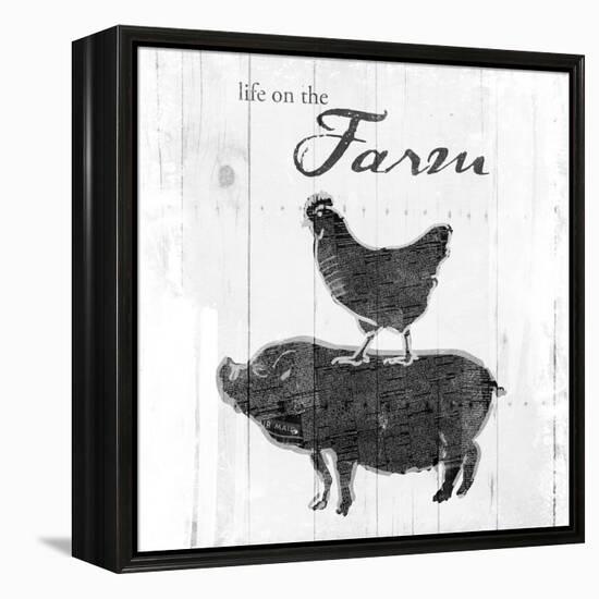 Farm to Chicken & Pig-OnRei-Framed Stretched Canvas