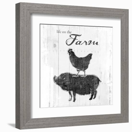 Farm to Chicken & Pig-OnRei-Framed Art Print