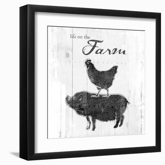 Farm to Chicken & Pig-OnRei-Framed Art Print