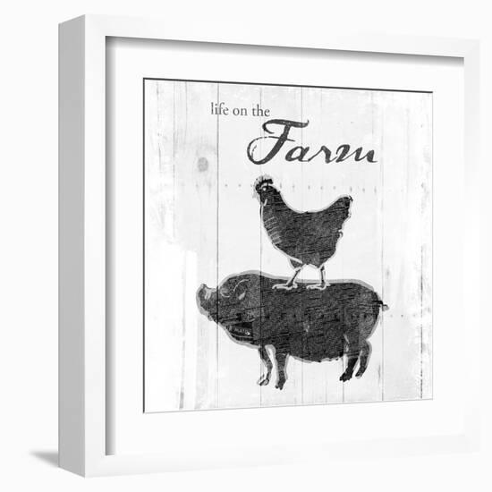 Farm to Chicken & Pig-OnRei-Framed Art Print