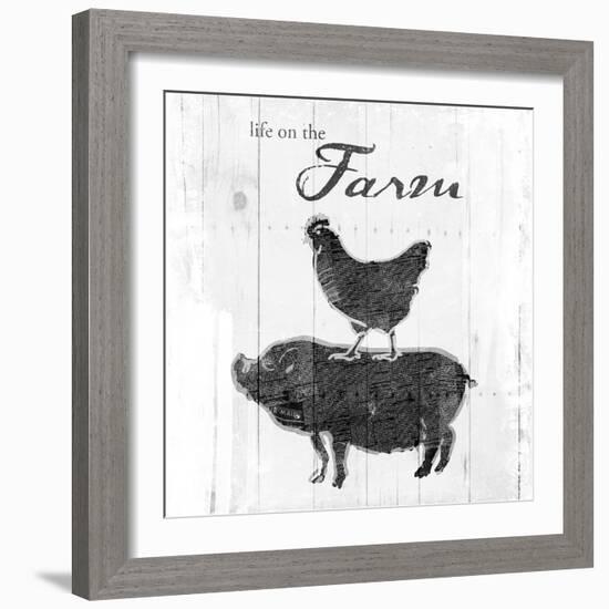 Farm to Chicken & Pig-OnRei-Framed Art Print