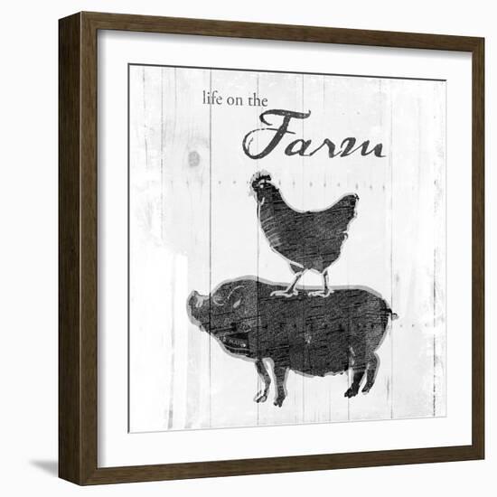Farm to Chicken & Pig-OnRei-Framed Art Print