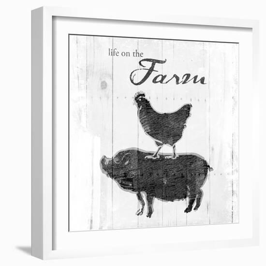 Farm to Chicken & Pig-OnRei-Framed Art Print