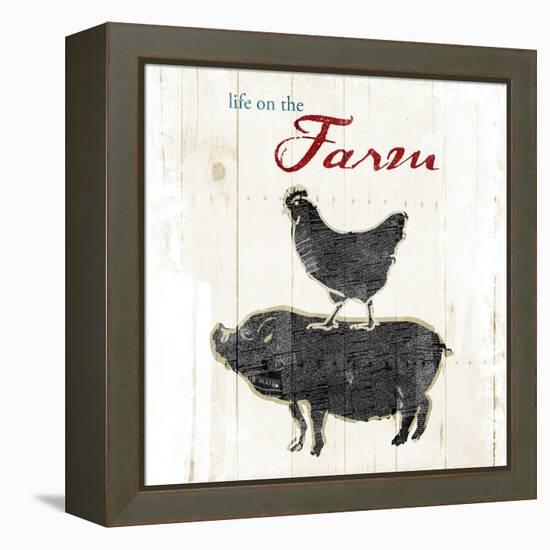 Farm To Chicken Pig-OnRei-Framed Stretched Canvas