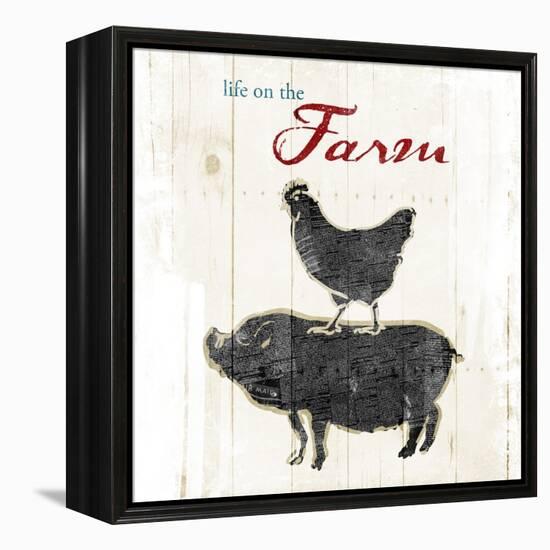 Farm To Chicken Pig-OnRei-Framed Stretched Canvas