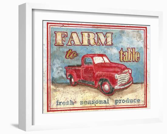 Farm to Table I-Catherine Jones-Framed Art Print