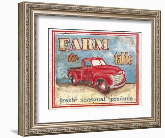 Farm to Table I-Catherine Jones-Framed Art Print