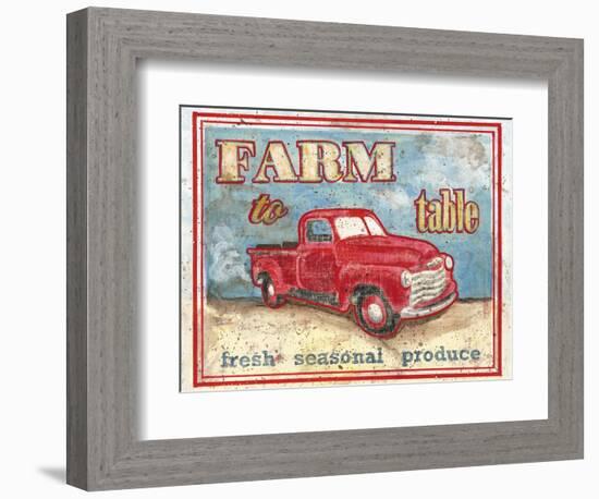 Farm to Table I-Catherine Jones-Framed Art Print