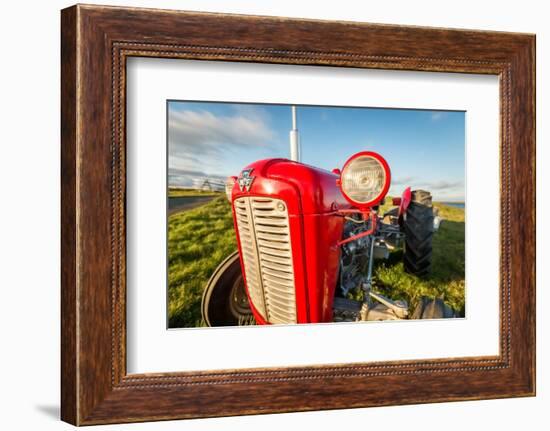 Farm Tractor, Flatey Island, Borgarfjordur, Iceland-null-Framed Photographic Print