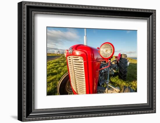 Farm Tractor, Flatey Island, Borgarfjordur, Iceland-null-Framed Photographic Print