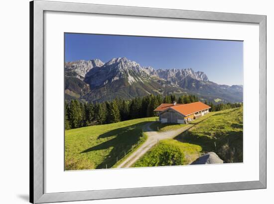 Farm, Wilder Kaiser, Scheffau, Tyrol, Austria-Rainer Mirau-Framed Photographic Print