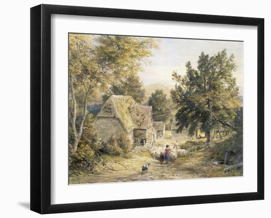 Farm Yard Near Princes Risborough, Buckinghamshire, England-Samuel Palmer-Framed Giclee Print