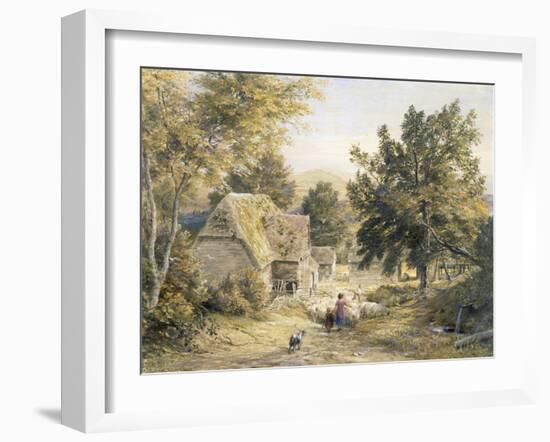 Farm Yard Near Princes Risborough, Buckinghamshire, England-Samuel Palmer-Framed Giclee Print