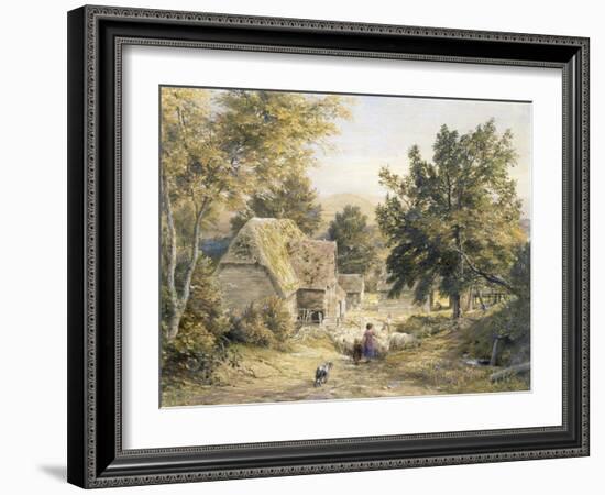 Farm Yard Near Princes Risborough, Buckinghamshire, England-Samuel Palmer-Framed Giclee Print