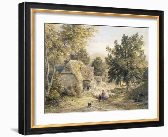 Farm Yard Near Princes Risborough, Buckinghamshire, England-Samuel Palmer-Framed Giclee Print