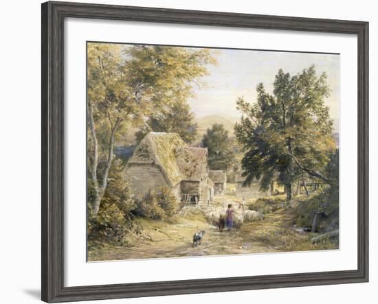 Farm Yard Near Princes Risborough, Buckinghamshire, England-Samuel Palmer-Framed Giclee Print