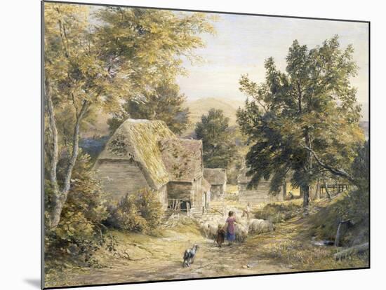 Farm Yard Near Princes Risborough, Buckinghamshire, England-Samuel Palmer-Mounted Giclee Print
