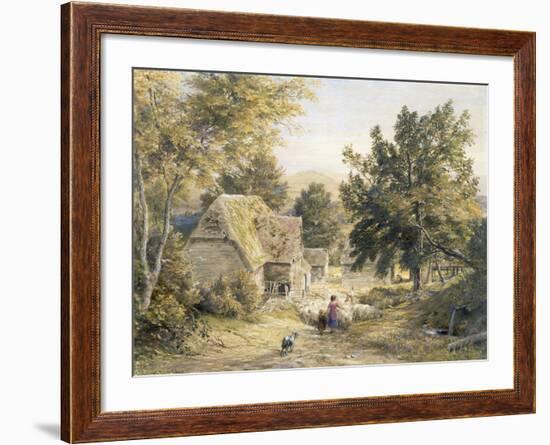 Farm Yard Near Princes Risborough, Buckinghamshire, England-Samuel Palmer-Framed Giclee Print