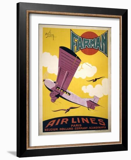 Farman Air Lines-null-Framed Art Print