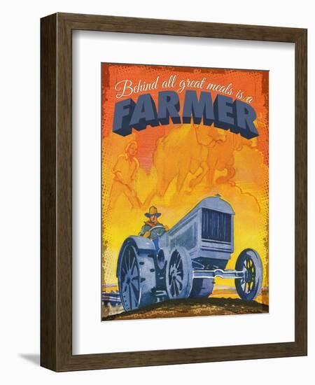 Farmer at Work-null-Framed Giclee Print