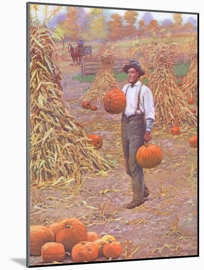 Farmer in Autumn 1906-Arthur Burdett Frost-Mounted Art Print