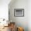 Farmer Raking His Field after Wheat Harvest-null-Framed Photographic Print displayed on a wall