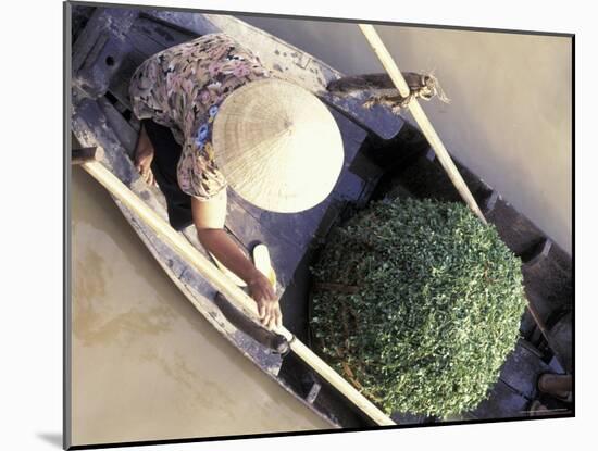 Farmer's Boat in the Mekong Delta, Vietnam-Keren Su-Mounted Photographic Print
