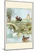 Farmer's Boys Leads the Chickens and Ducks-Randolph Caldecott-Mounted Art Print