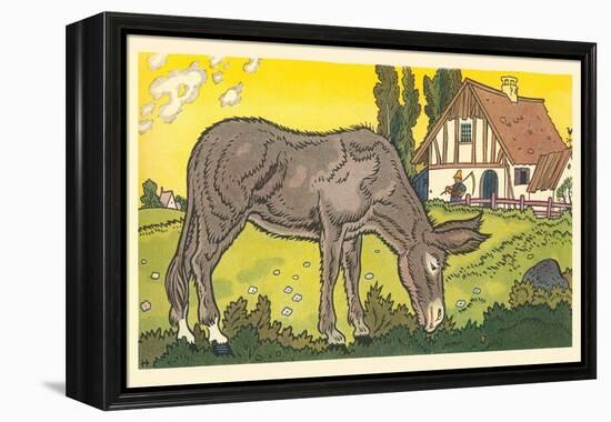 Farmer's Donkey-Hauman-Framed Stretched Canvas