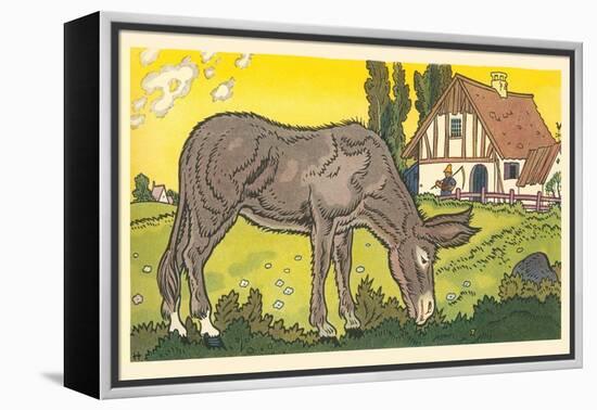 Farmer's Donkey-Hauman-Framed Stretched Canvas