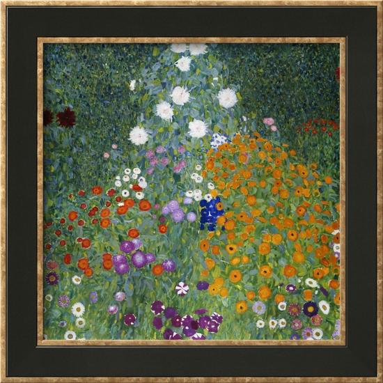 Farmer's Garden-Gustav Klimt-Framed Giclee Print