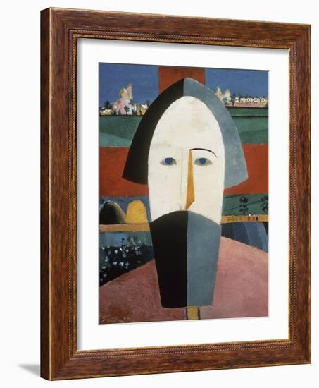 Farmer's Head-Kasimir Malevich-Framed Giclee Print