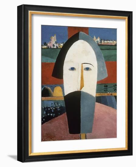 Farmer's Head-Kasimir Malevich-Framed Giclee Print