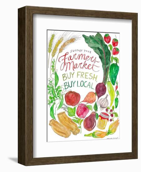 Farmer’s Market-Marcella Kriebel-Framed Art Print