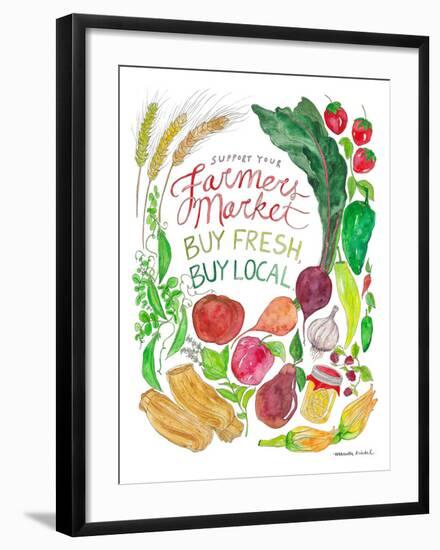 Farmer’s Market-Marcella Kriebel-Framed Art Print