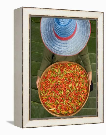 Farmer Selling Chilies, Isan region, Thailand-Gavriel Jecan-Framed Premier Image Canvas