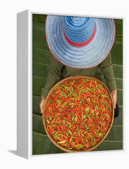 Farmer Selling Chilies, Isan region, Thailand-Gavriel Jecan-Framed Premier Image Canvas