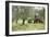 Farmer Spreading Manure In An Olive Grove-Bjorn Svensson-Framed Photographic Print