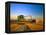 Farmer Unloading Wheat from Combine Near Colfax, Washington, USA-Chuck Haney-Framed Premier Image Canvas