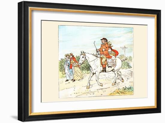 Farmer Went a Trotting on His Gray Mare-Randolph Caldecott-Framed Art Print