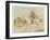 Farmer Went Trotting Upon His Grey Mare Bumpety Bumpety Bump-Randolph Caldecott-Framed Art Print