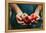 Farmer with Apples-mythja-Framed Premier Image Canvas